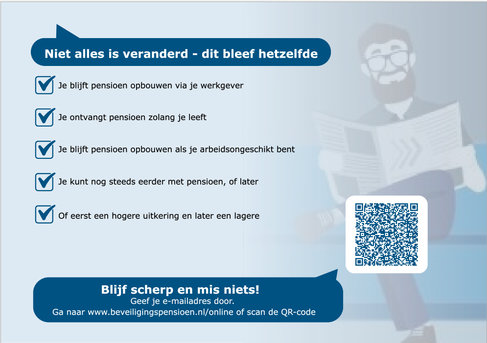 Flyer nieuwe pensioenregels achterkant