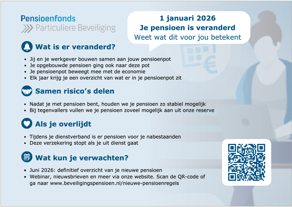 Flyer nieuwe pensioenregels voorkant